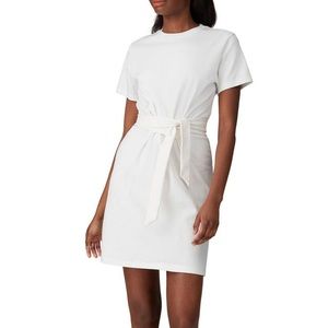VINCE short sleeve waist tie dress